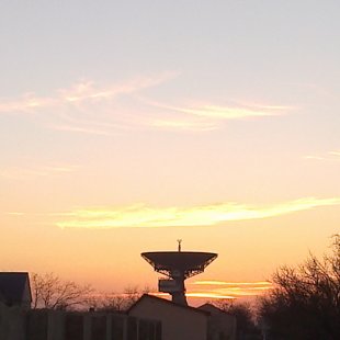 Закат над тарелкой "Орбита"